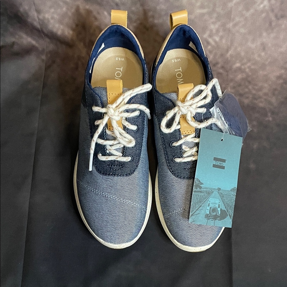 Toms Cabrillo Navy Denim Casual Shoes